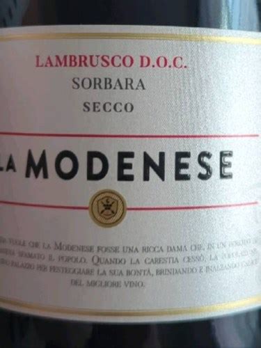 La Modenese Lambrusco Di Sorbara Secco Vivino Us