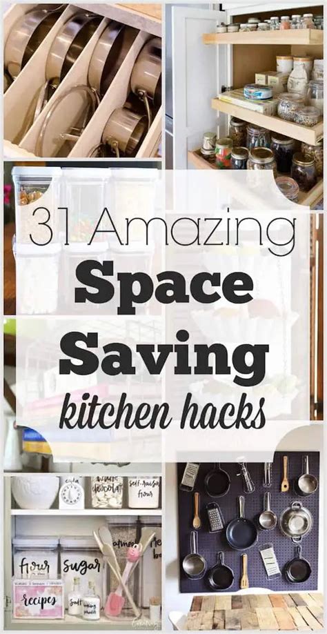 31 Amazing Space Saving Kitchen Hacks Artofit