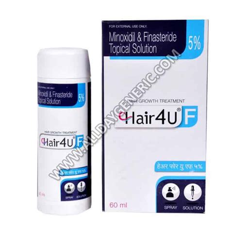 Hair 4U 5 Solution For Baldness Minoxidil And Aminexil Topical Solution