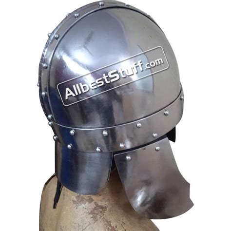 Medieval 9th Century Viking Nasal Early Spangenhelm Helmet