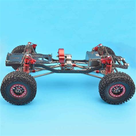 Rc Cnc Alloy Scx Chassis Carbon Frame Scale Wd Rock Crawler