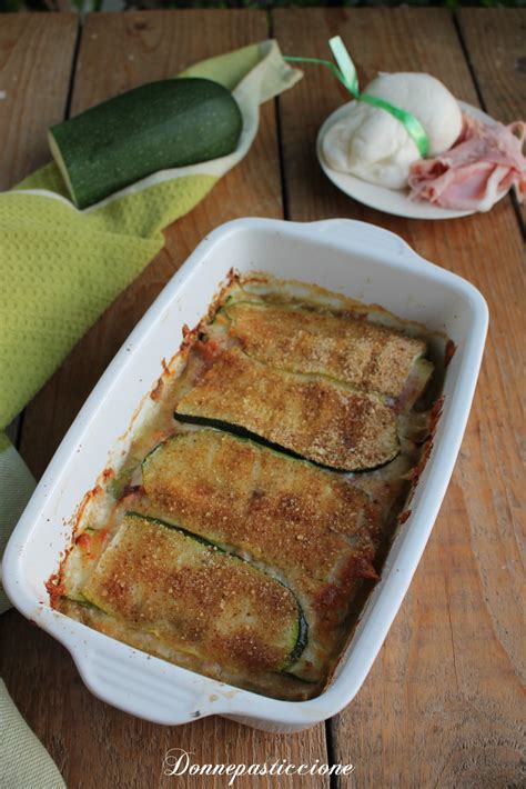 Tortino Di Zucchine Con Prosciutto E Scamorza Donnepasticcione