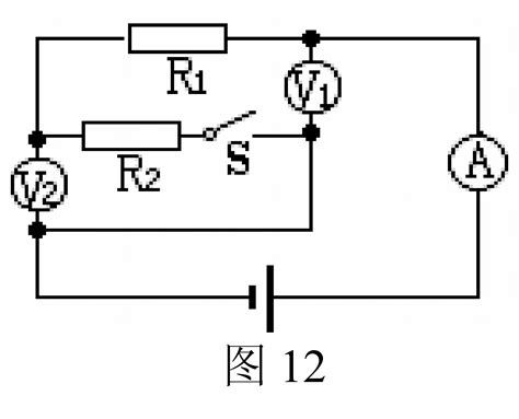 如图12所示电路中，电源电压保持不变，当开关s由断开到闭合时，电流表a的