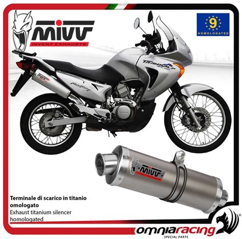 H L Mivv Oval Exhaust Slip On Homologated Titanium For Honda