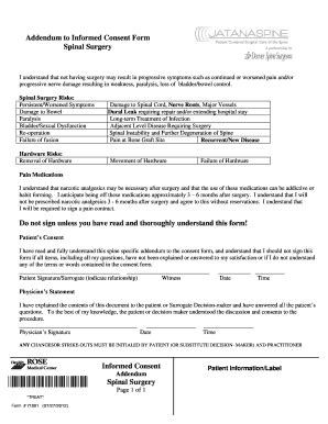 Surgical Consent Form Example Fill Online Printable Fillable Blank