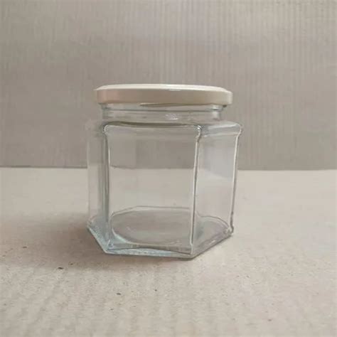 250ml Hexagonal Glass Jar For Food Storage At Rs 8 Piece In Firozabad