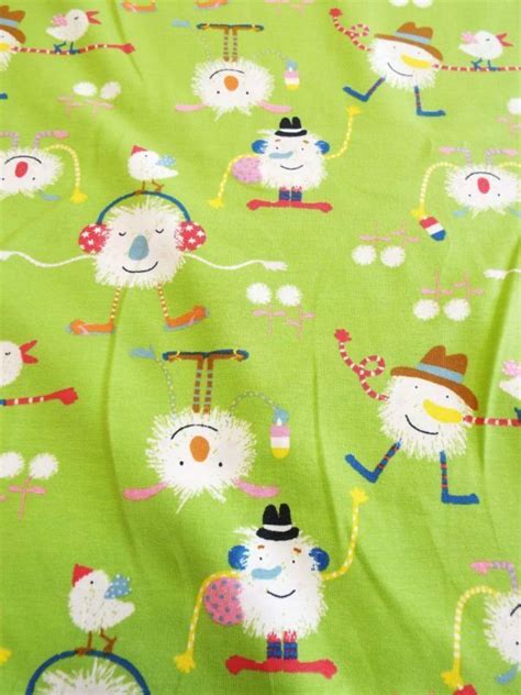 Pom Pom Character People Stretch Jersey Per 1 2mt CW Fabrics