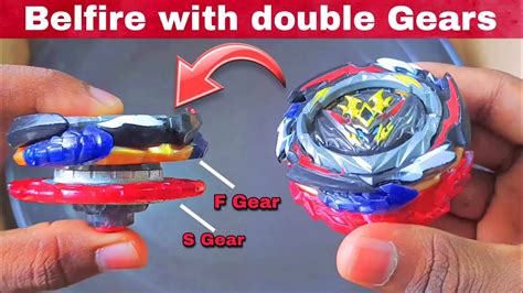 S Gear On Belial Beyblade Dynamite Belial With Double Gears F And S