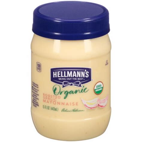 Hellmann's Organic Roasted Garlic Mayonnaise, 15 fl oz - Pick ‘n Save