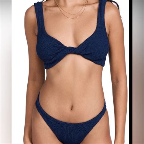 Hunza G Swim Hunza G Juno Bikini In Navy Poshmark