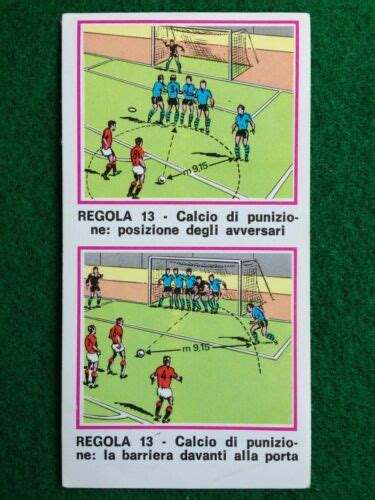 Calciatori N Regola Calcio Punizione Figurina