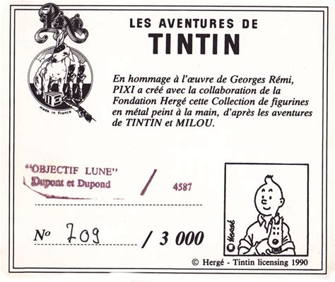 Pixi HERGÉ Tintin série N1 Intermédiaire OBJECTIF LUNE Dupont et Dupond