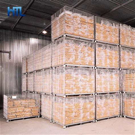 Heavy Duty Warehouse Logistic Transport Collapsible Welded Galvanized