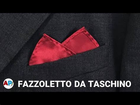 Come Piegare Un Fazzoletto Da Taschino Piega A Due Punti Youtube