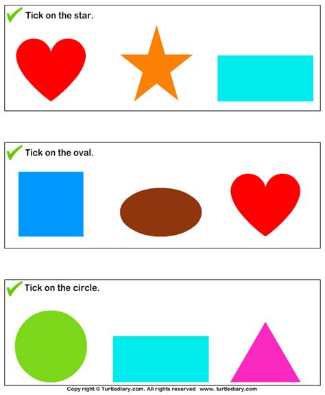 Recognizing Shapes Worksheet