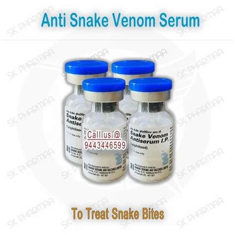 Lyophilized Antiserum IP Snake Venom At Rs 525 Piece Anti Snake Venom