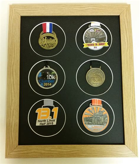 Medal Display Frame For 6 X Running Medals Etsy Uk