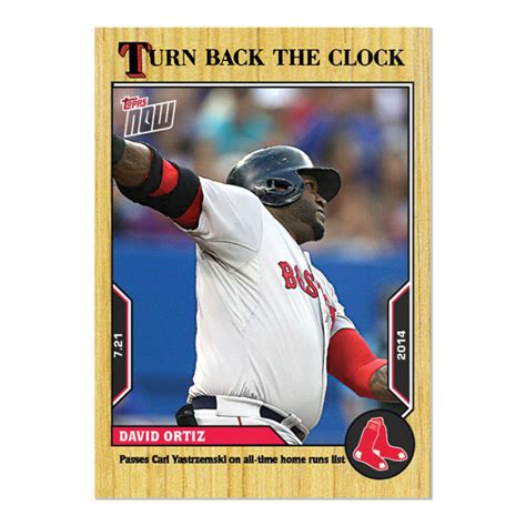 David Ortiz Mlb Topps Now Turn Back The Clock Card Pr