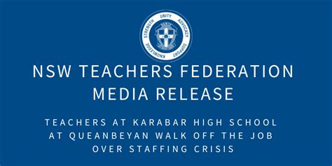 Teachers at Karabar High School at Queanbeyan walk off the job over ...