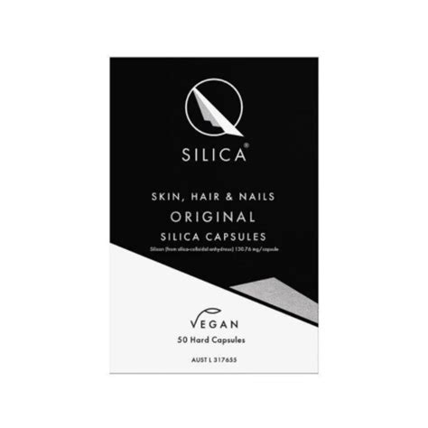 Qsilica Skin Hair And Nails Original Silica 50 Vegan Capsules Kiwi Pharmacy