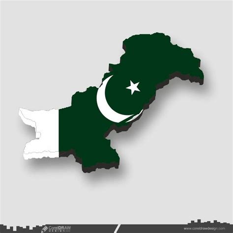 Pakistan Flag With Map Download