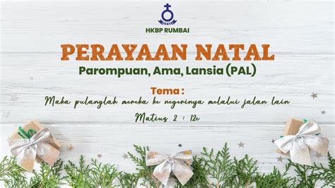 Perayaan Natal Parompuan Ama Lansia Hkbp Rumbai Youtube