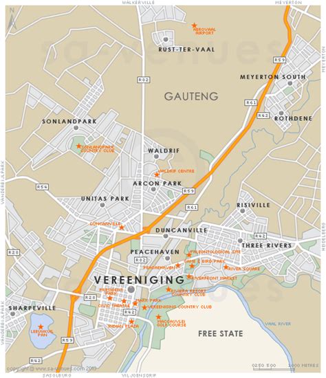 Vereeniging Map