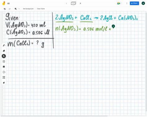 Solved Silver Nitrate Reacts With Calcium Chloride As Shown Agno