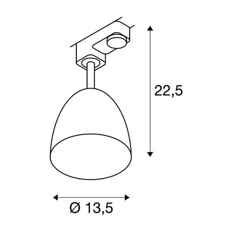 3 Phasen Strahler PARA CONE 14 SLV 1002877 KS Licht