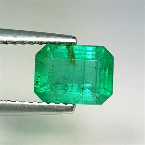 1 81 Ct IGI Certified Gem Top Grade Octagon Cut Zambian Emerald