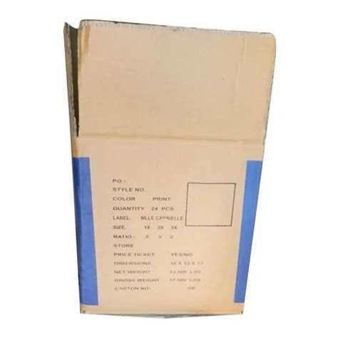 Double Wall Ply Printed Corrugated Packaging Box At Rs Piece In