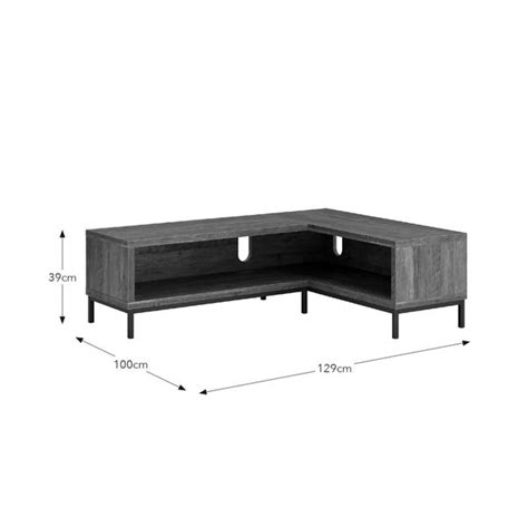 Fulton Open Corner Tv Unit Pine Dunelm