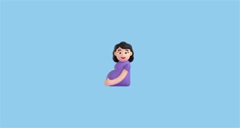 Femme Enceinte Peau Claire Emoji On Microsoft Teams 15 0