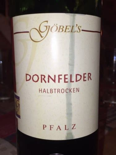 Ulrich G Bel Dornfelder Halbtrocken Vivino Us