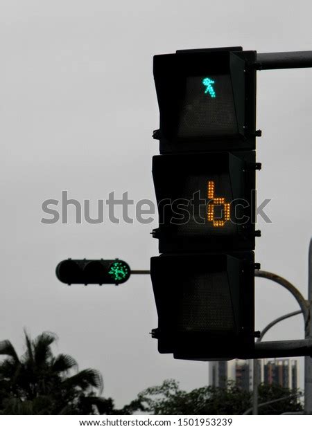 Pedestrian Traffic Light Countdown Timer Modern Stock Photo 1501953239 ...