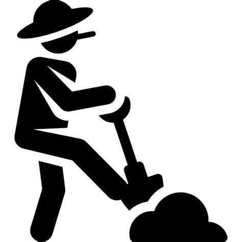 Farmer Pictograms Fill Icon