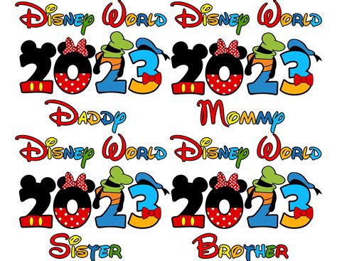 Disney World 2023 Bundle SVG, Family Svg, Magical Kingdom Svg, Family