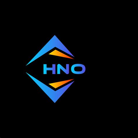 Hno Abstract Technology Logo Design On Black Background Hno Creative