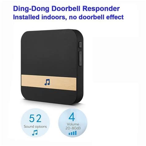 Doorbell waterproof wireless option 9 PRISE AMÉRICAINE Sonnette vidéo