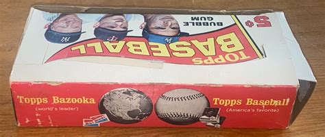 Topps Baseball Wax Display Box Sandy Koufax Mickey Mantle H