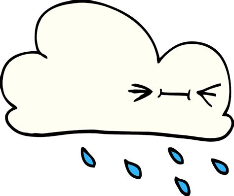 cartoon doodle expressive weather cloud 12182547 Vector Art at Vecteezy