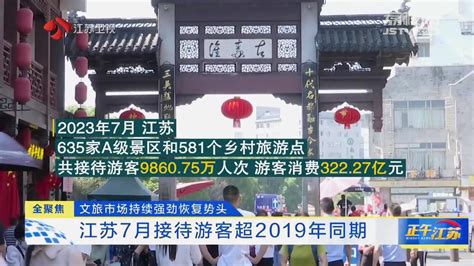 全聚焦丨文旅市场持续强劲恢复势头 江苏7月接待游客超2019年同期我苏网