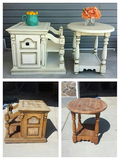 End Table Makeover End Table Makeover Table Makeover Refinishing