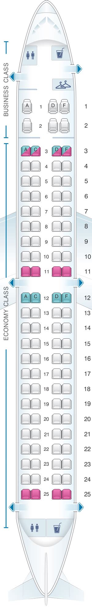 Embraer 190 Seating Map