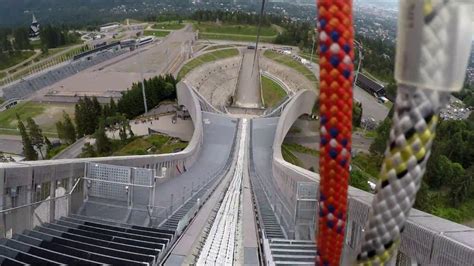 ZIPLINE, Holmenkollen ski slope - YouTube