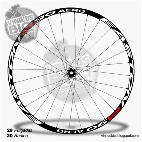 Vinilos Bici Juego De Pegatinas Para Llantas Mtb De Pulgadas Easton