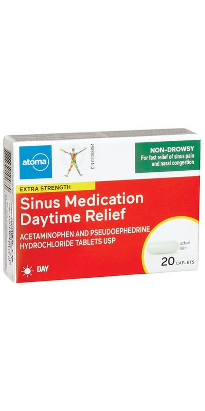 Buy Atoma Sinus Medication Daytime Relief Extra Strength Non Drowsy At Well Ca Free Shipping