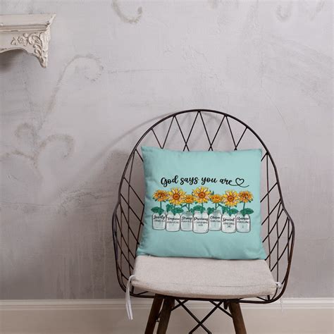 God Says I Am Pillow Etsy