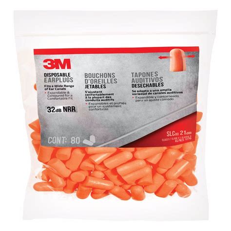 3M 32 DB Soft Foam Earplugs Orange 80 Pair Extra Mile Tools