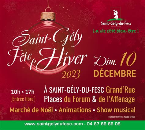 Mairie De Saint G Ly Du Fesc St G Ly F Te Lhiver